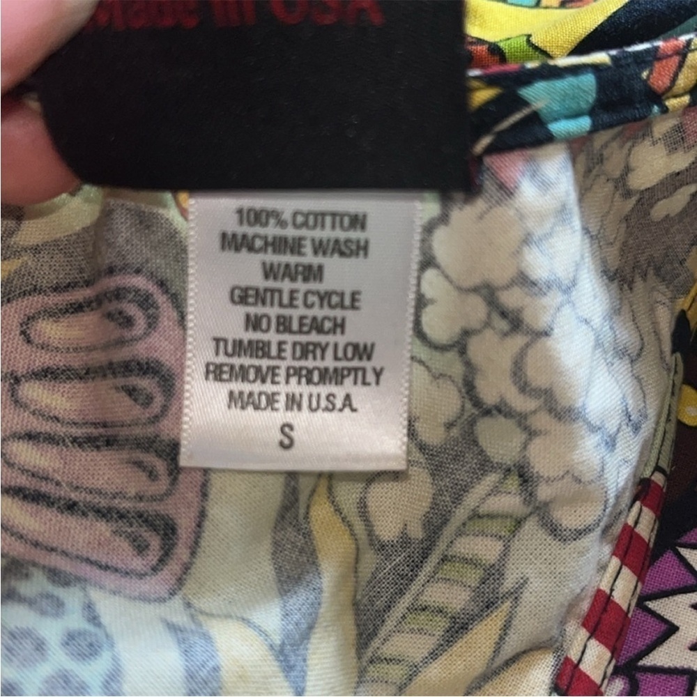 Hot Topic Multicolor Graphic Print Midi Dress - Yellow, Orange, Purple, Blue - Picture 5 of 6